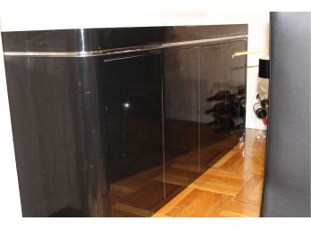 Black Laquer Side Board -  Good Condition - Item #03