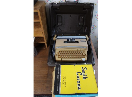 Vintage Coronamatic Super 12 Typewriter & Paper!! - Item #99