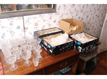 Assorted Lot Of Vintage Glasses, Martini Glasses & MORE!! - Great Condition - Item #38
