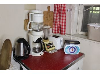 Lot Of Assorted Kitchen Items - Chefs Choice Hot Water Heater, Westbend Coffee Machine, Sunbeen Toaster, Oyster Riser Blender, Krups Coffee Maker, Etc. - GREAT LOT! Good Condition - Item #68