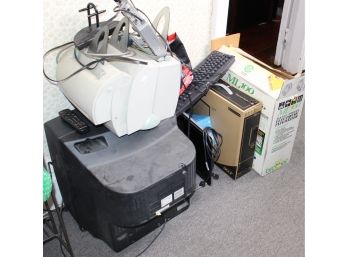 Mixed Lot Of Electronics - Acer 17' New Screen, Brother ML100 Typewriter, AT&T Phone, Car GPS, Etc.! Fair To Good Condition - Item #31
