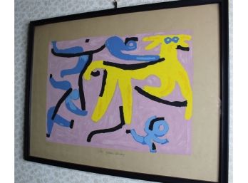 RARE Paul Klee 'Yellow Donkey' Framed Art Work - 75 Of 100! AUCTION RESULTS - Great Condition - Item #33
