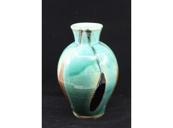 Vintage Glaze Pottery Vase - UNKNOWN ARTIST!! - Good Condition - Item #17