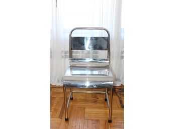 1950s-60s Chrome Armless Side Chair - GREAT DESIGN! Great Condition - Item #13