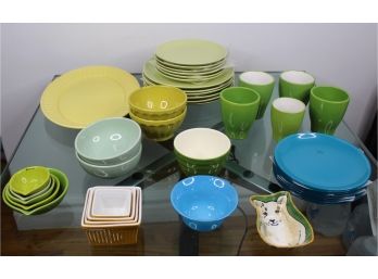 Lot Of Assorted Kitchen Items - Bisquit Dishes, Crate & Barrel, IKEA, Matceramica, BIA & MORE! Good Condition - Item #26