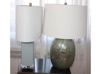Mixed Lot Of Modern Lamps - Lot Of 5 - Nate Berkus Designed Acrylic Plexiglass Lamp Base & MORE! Good Condition - Item #37