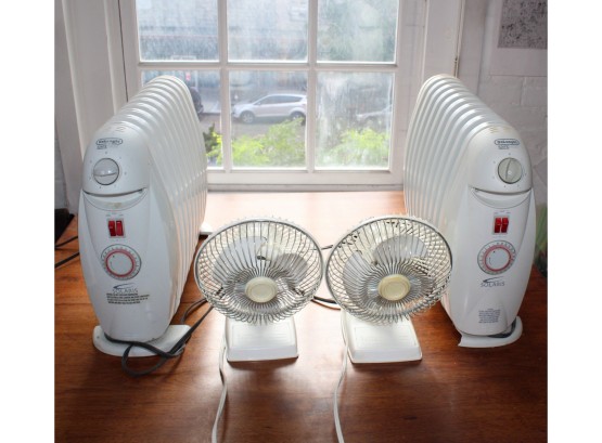 DeLonghi Solan's Heaters And Personal Fans - Lot Of 4!!! - Item #140