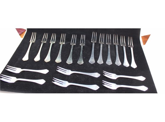 JAMES ROBINSON Handmade English Sterling Silver Flatware - Complete Set For 6 - GOOD CONDITION! - Item #51