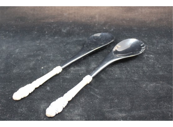 Vintage Serving Spoons - STERLING SILVER Handles!!! - Item #137