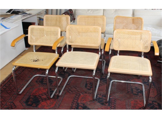 Mid Century Modern Dining Room Chairs By Design Research - Set Of 6l! - Item #07