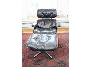 HERMAN MILLER-EAMES Mid Century Modern Chair W/Stool!! ORIGINAL!! - Item #02