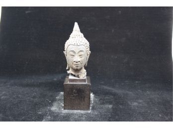 ANTIQUE True Antique Bronze Buddah Head Statue!! - Item #59