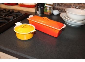 Lot Of 2 Le Creuset Baking Dishes !! Good Condition  - Item# 47