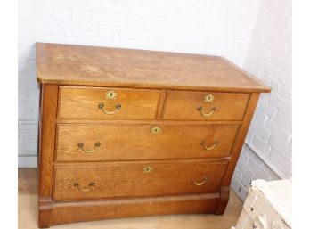 Vintage Wood Cabinet - 4 Drawers!! - Item #17