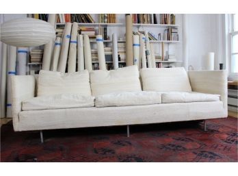 Mid Century Modern Couch W/Chrome Legs By Design Research!! Sleek & Modern!! - Item #01