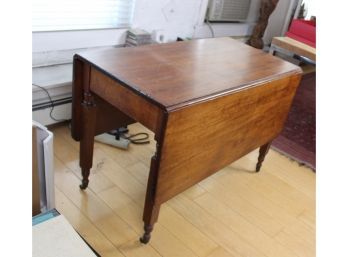 Colonial Vintage Wood Folding Table - Great For Small Apartments!! - Item #08