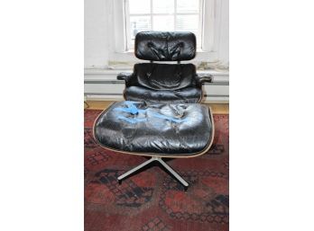 HERMAN MILLER-EAMES Mid Century Modern Chair W/Stool!! ORIGINAL!!  - Item #03