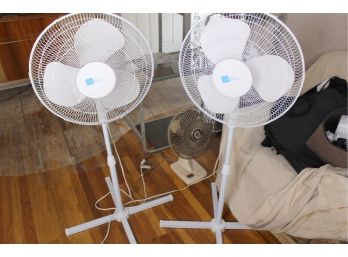 Lot Of Three Fans - Two Living Accents Fans!! Good Condition - Item #98