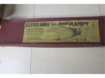 1940's BALSA WOOD Cleveland's New Junior Playboy - C-D Playboy JR.!! Good Condition - Item #94