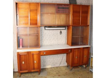 Vintage Cabinet/Desk - Books Included!!Good Condition - Item #38