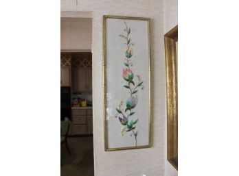Vintage Art Work - Embroidered On Silk! Good Condition - Item #08