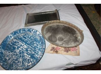 Vintage Trays - Lot Of 3!! Good Condition - Item #117