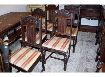 Vintage Dining Room Chairs Lot Of 6-Item#20