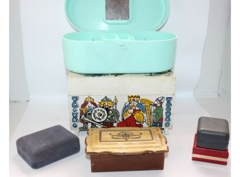 Vintage Lot Of 5 Jewelry Boxes-Item#116