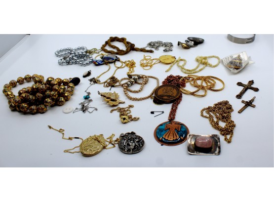 MIXED Lot Of Costume Jewerly + Sterling Silver! Good Condition - Item #85