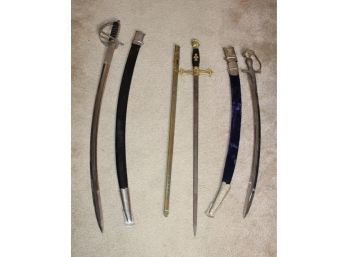 Lot Of 3 Decorative Swords! Good Condition - Item #82