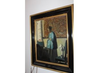 Spanish Style Artwork - Oil On Canvus! Good Condition - Item #36