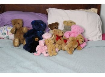 Mixed Lot Of 11 Teddy Bears - B. Altman's Limited Edition And More!! - Good Condition!! - Item #25