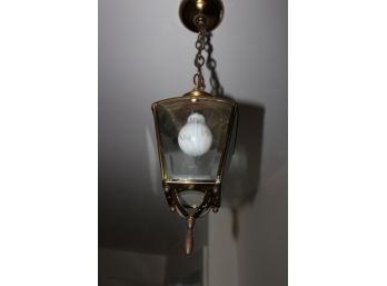 Vintage Hanging Light - WORKS - Good Condition! - Item #79