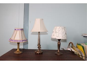 Mixed Lot Of Small Lamps - Assorted Sizes - ALL WORK!! - Item #48
