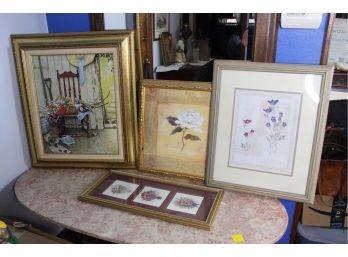 Lot Of 4 Art Prints - Assorted Sizes -  Good Condition!! - Item #69