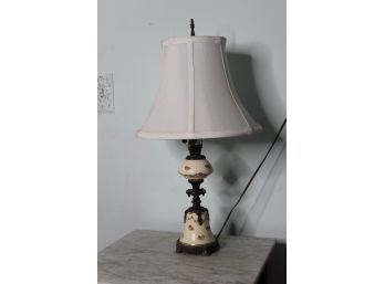 Antique Porceline Lamp - WORKS - Good Condition! - Item #34