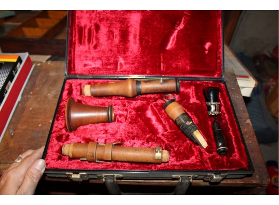 Antique H. Selmer Paris Flute W/ Case - Wood - Good Condition!! - Item #97