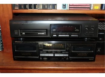 Pioneer Stereo Double Cassette Deck & Multi Compact Disc Player - CD Cases Included - WORKS!! - Item #44
