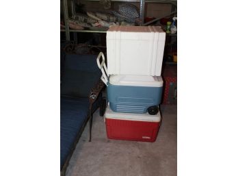 Lot Of 3 Coolers - Thermos, Igloo & Styrofoam!! - Item #78
