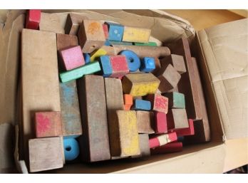 Vintage Kid's Wood Blocks!! - Item #179
