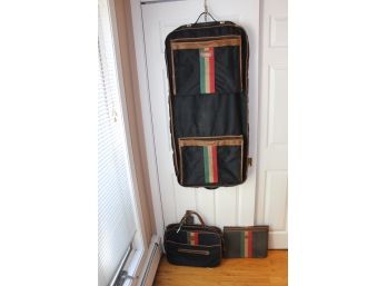 LARK Vintage Travel Luggagae - Set Of 3 - Monogramed - Good Condition!! - Item #131