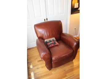 Brown Leather Reclinable Chair - Pillow Included - Good Condition!! - Item #132