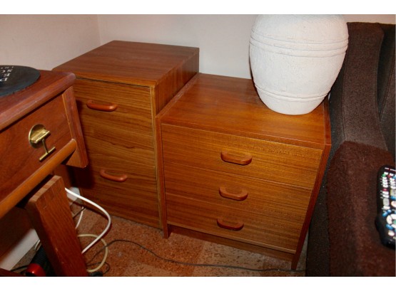 Vintage Wood File Cabinet & Small Wood Dresser - Lot Of 2! Item #35 GF