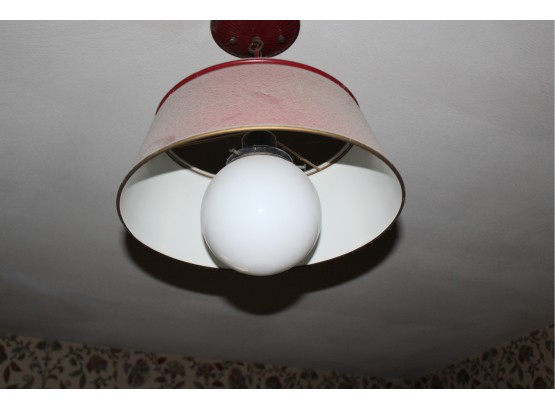 Vintage Ceiling Light Fixture - WORKS! Item #104 BR2