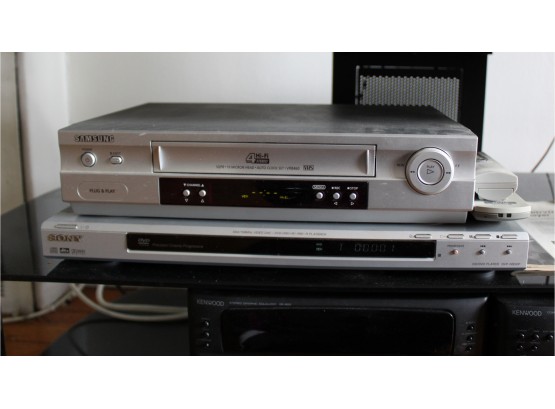 Samsung VHS Player VR8460  & Sony DVD Player DVP-NS50P - WORKS!! - Item #43 LVRM