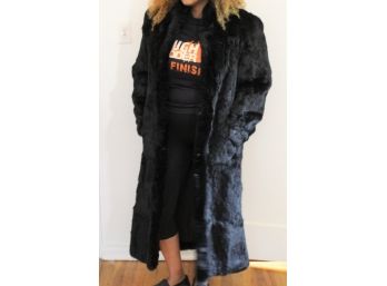 Long Vintage Fur Coat - Made In China - Fur From France - SZ M - BEAUTIFUL!! - Item #16 BR1