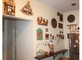 Mixed Lot Of Miscellaneous Wall Art - Pottery Barn, Vintage Shelf, Magnets, Utensils & MORE! Item #20 KIT