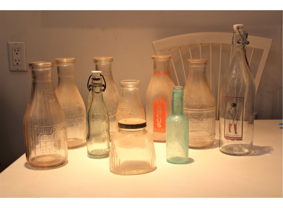 Antique & Vintage Glass Bottles - Lot Of 10!! - Item# 058