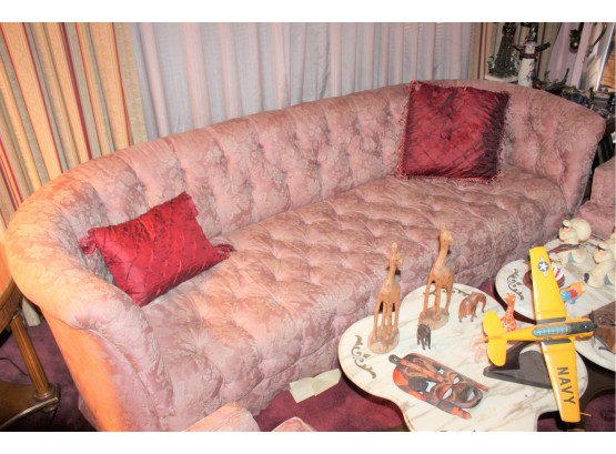 Vintage Pink Couch - VERY RETRO!! Item# 101