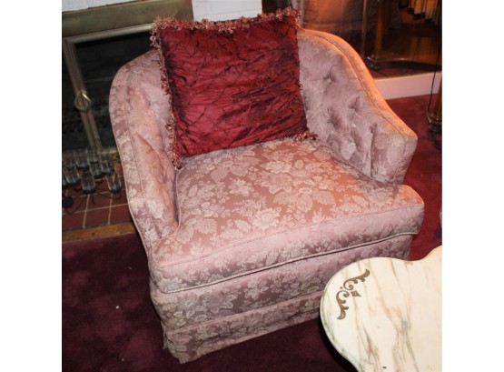 Vintage Pink Club Chairs - Lot Of 2!! Item# 099